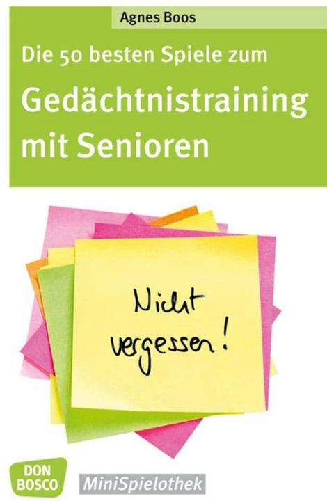 Produktbild Die 50 besten Spiele zum Gedächtnistraining mit Senioren (Deutsch)