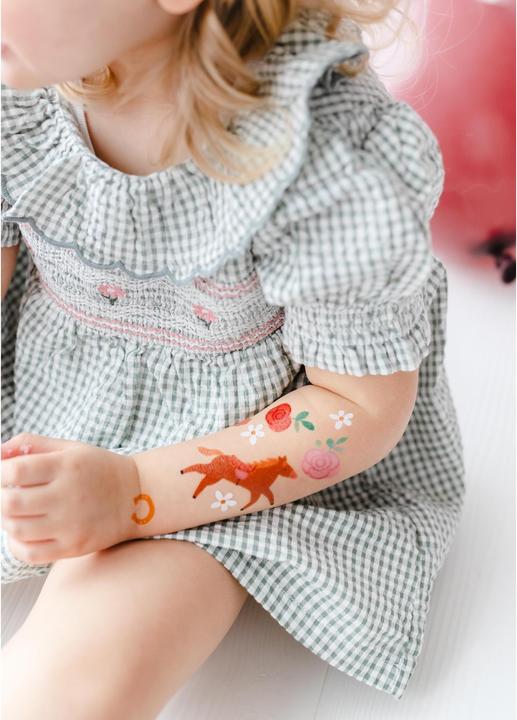 Image du produit Partydeco Kit de tatouage cheval mix, 16 pièces
