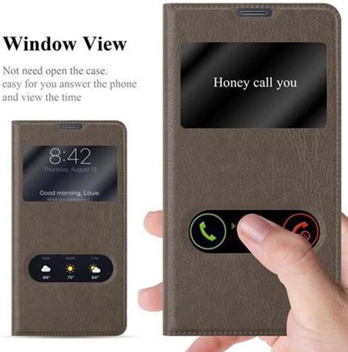 Immagine prodotto Cadorabo Custodia Book View Doppelfenster (Samsung Galaxy Note 4)