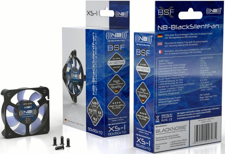 Image du produit Noiseblocker NB-BlacksilentFan XS1 (50 mm, 1 x)