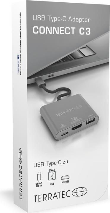 Actual product image Terratec Connect C3 (USB-C, 3 Ports)