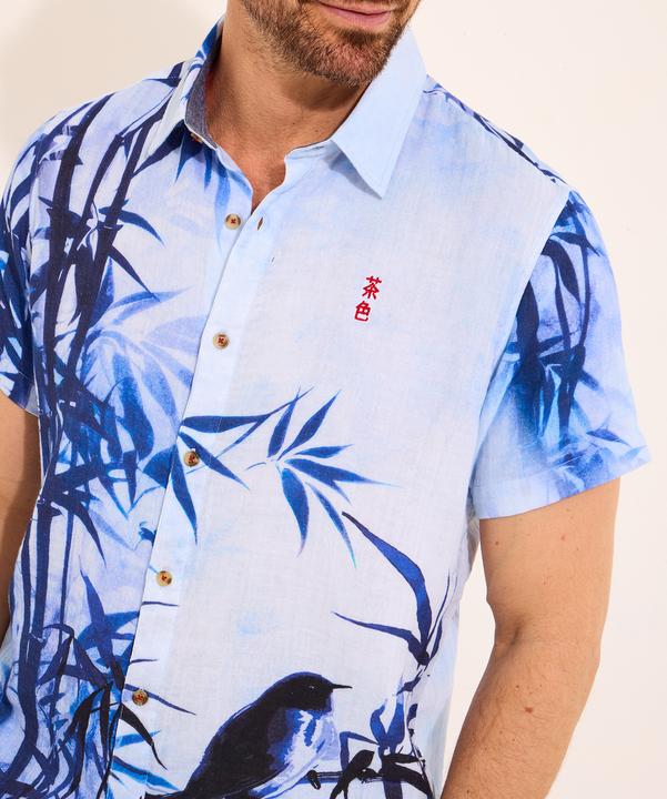 Actual product image Joe Browns Japanese-Inspired Bird Print Shirt (S)