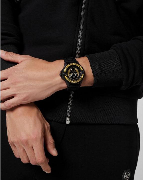 Image du produit Philipp Plein PWAAA1922 Le $kull fibre de carbone 44mm 5ATM (Montre analogique, 44 mm)