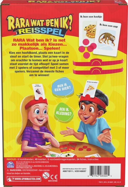 Produktbild Spin Master HEDBANZ RARA Wat Ben Ik? Reisspel (Niederländisch)