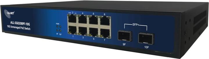 Produktbild Allnet switch unmanaged all-sg8208pf-10g 2 x sfp+ 8 x rj45 fanless (8 Ports)