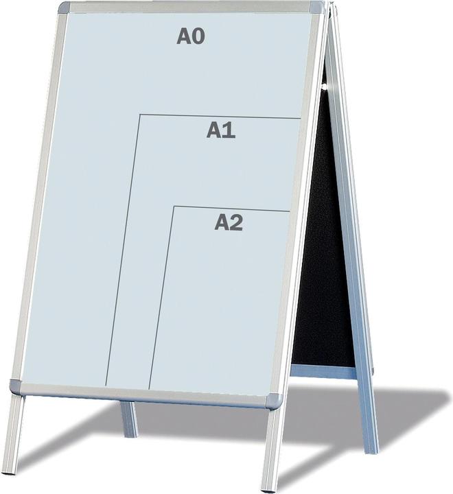 Image du produit Franken Panneau de trottoir standard BSA0 DIN A0 aluminium argenté (A0)
