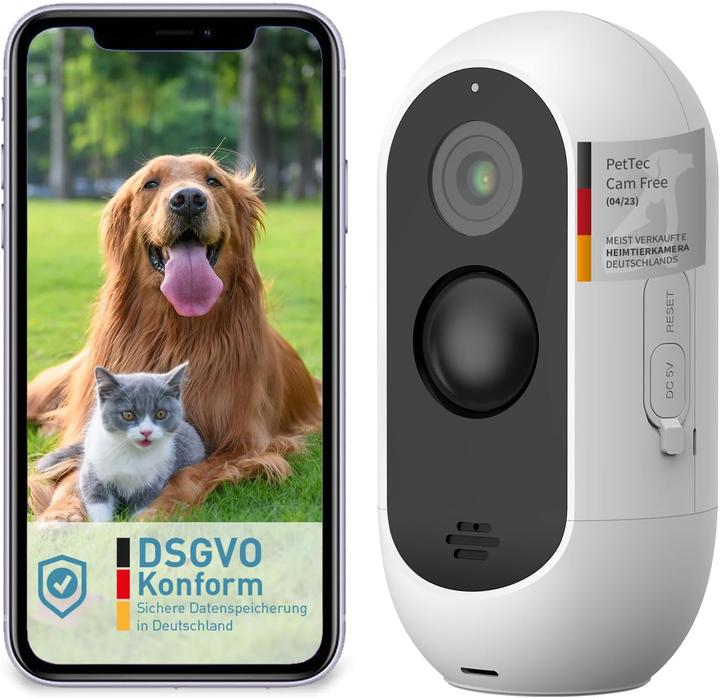 Produktbild PetTec Outdoor Haustierkamera mit 2-Wege-Audio