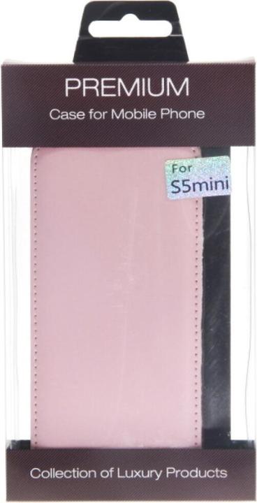 Actual product image OEM Slim Leather Flip Case Galaxy S5 mini - pink (Samsung Galaxy S5 Mini)
