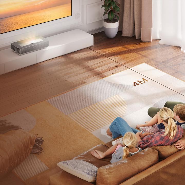 Produktbild Hisense 100L5HD inkl. 100" ALR Daylight Leinwand (4K, 2600 lm, 0.25:1)