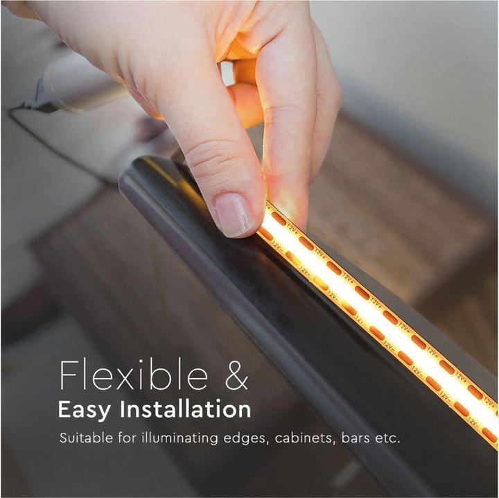 Produktbild V-TAC LED-Strip VT-COB 421 EEK: F, 10W, 960lm, 3000K, 5m (Warmweiss, 500 cm, Indoor)