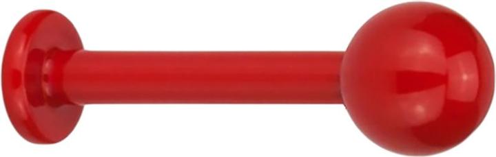 Actual product image Star Piercing Micro Labret Fire Red mit Kugel (without brass, Surgical steel 316L)