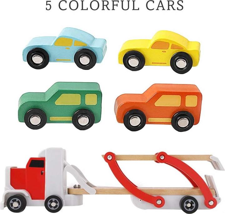 Produktbild Topbright Toys Houten Transporter met Auto's