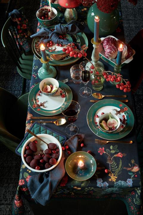 Actual product image PIP Studio Table Cloth Winter Wonderland Overall Dark Blue 14 (140 x 180 cm)