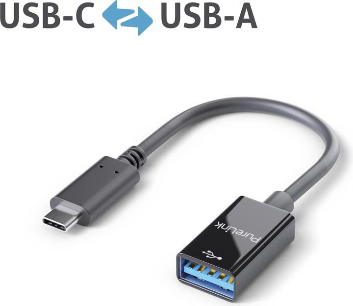 Actual product image Purelink Premium Adapter USB-C- USB-A (USB 3.1, 14.80 cm)