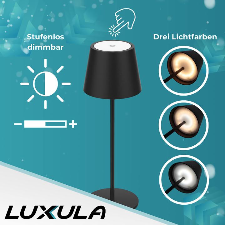 Produktbild Luxula LED-Akku-Tischleuchte LX700160 (200 lm)
