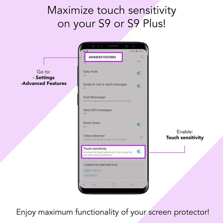 Image du produit Nalia Étui pour téléphone portable 360 degrés (Samsung Galaxy S9)