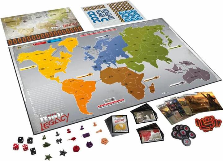 Actual product image Hasbro Spanish board game Risk Legacy