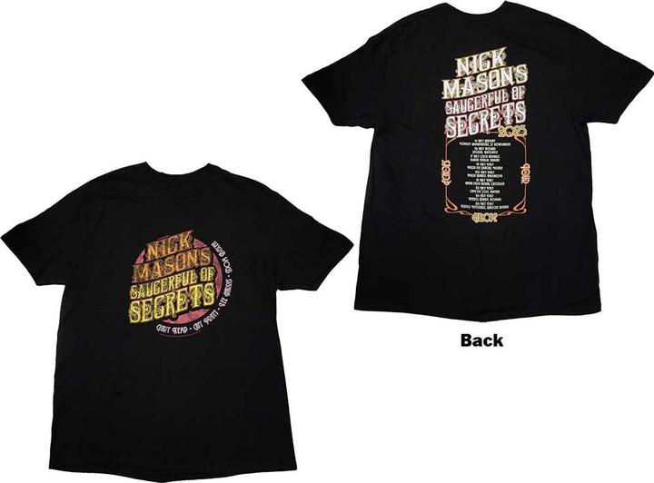 Nick Masons Saucerful of Secrets Europe Tour 2023 Back Print
