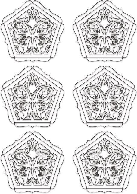 Immagine prodotto Ursus Palline Silhouette "Farfalle (300 g/m², 7 x)