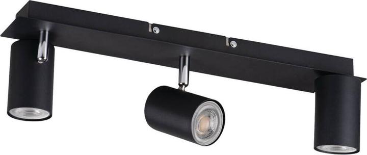 Produktbild Kanlux Wand-Deckenleuchte EVALO GU10 Schwarz 3x 35695 (GU10)