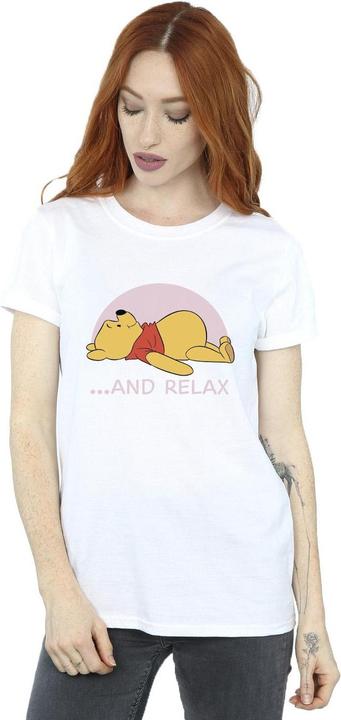 Actual product image Disney Womens/Ladies Winnie The Pooh Relax Cotton Boyfriend T-Shirt (S)