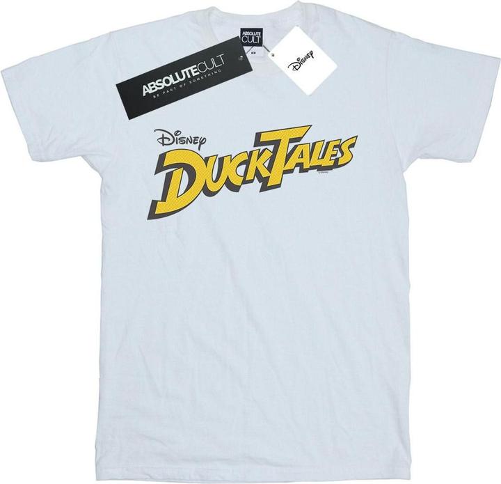 Actual product image Disney Womens/Ladies Duck Tales Logo Cotton Boyfriend T-Shirt (M)