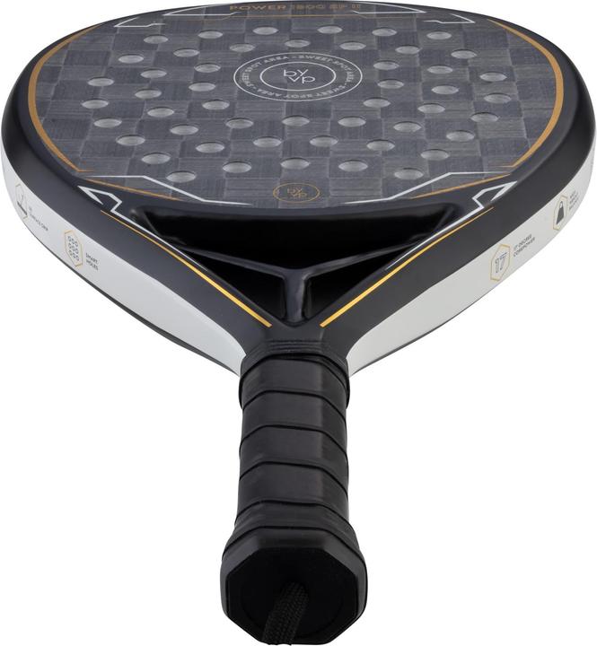 Image du produit Luxtri Raquette Padel Power 1800 II Diamant 370g Fibre de Carbone/Alu/EVA Grise-Blanc Jugador Sport