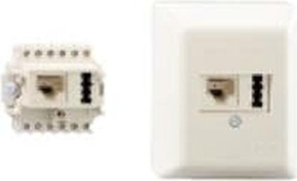 Immagine prodotto Ze-Kom ZE 10x presa combinata UAE1x8(6)/TAE1x6F+N AP bianco puro, PU di 10