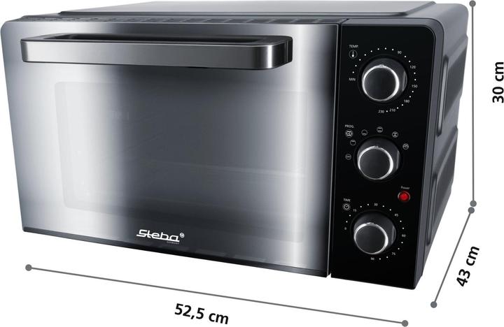Actual product image Steba KB 224 Black Steel grill oven