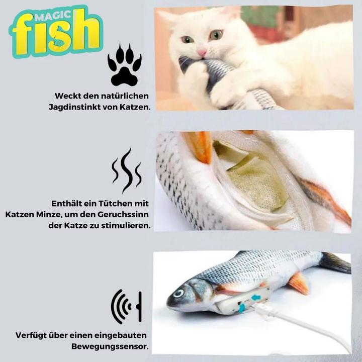 Produktbild Best direct Magic Fish (Plüschspielzeug Katze)