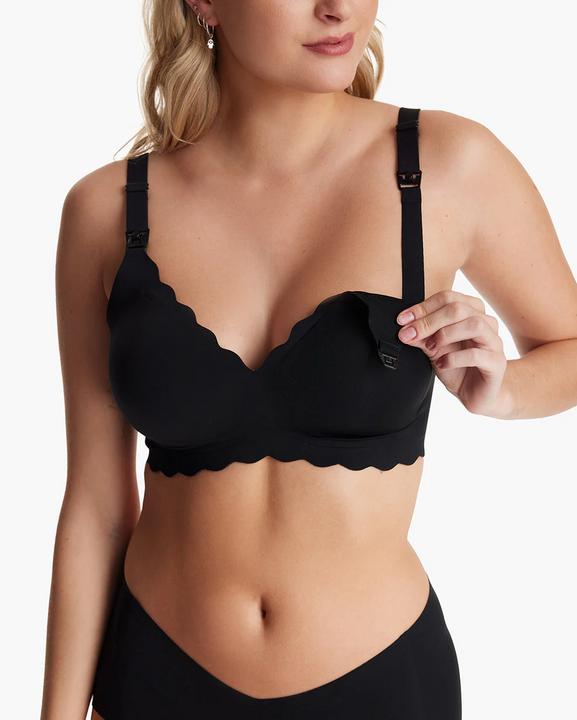 Produktbild Momcozy YN46 Seamless Support Floral Nursing Bra Black M (M)