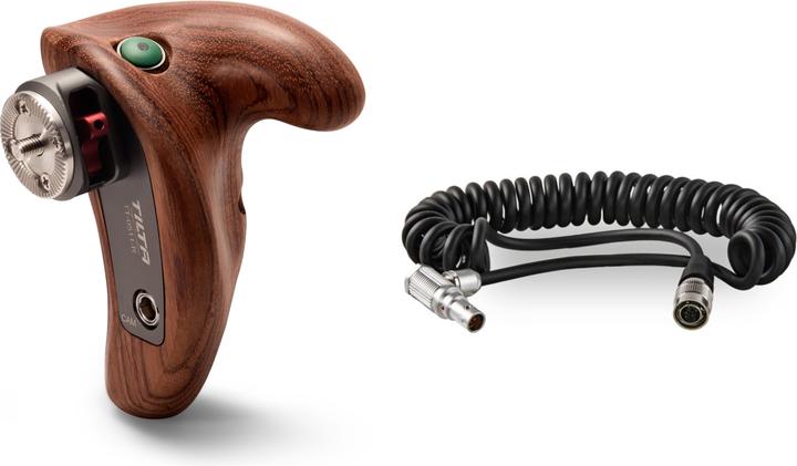Actual product image Tilta Right Side Wooden Handle 2.0 with R/S Button, Sony F5/F55 (Grip)