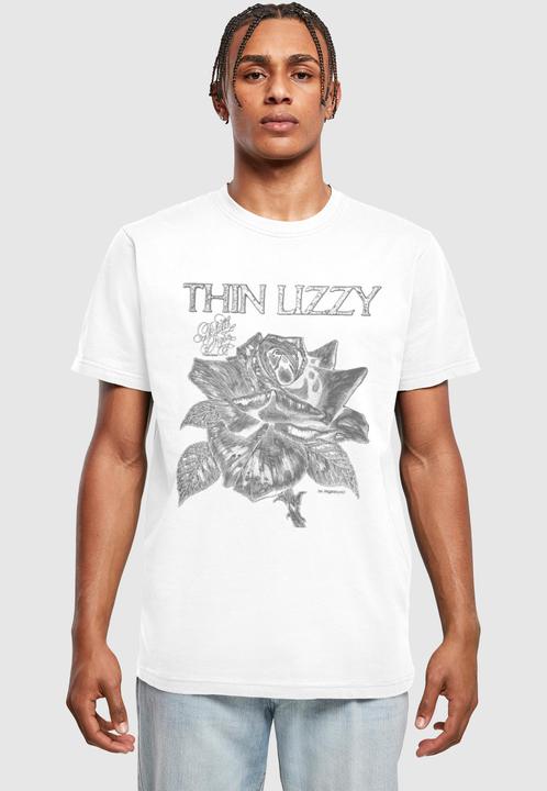 Actual product image Merchcode Thin Lizzy - TL Blackrose T-Shirt Round Neck - 177973 (M)