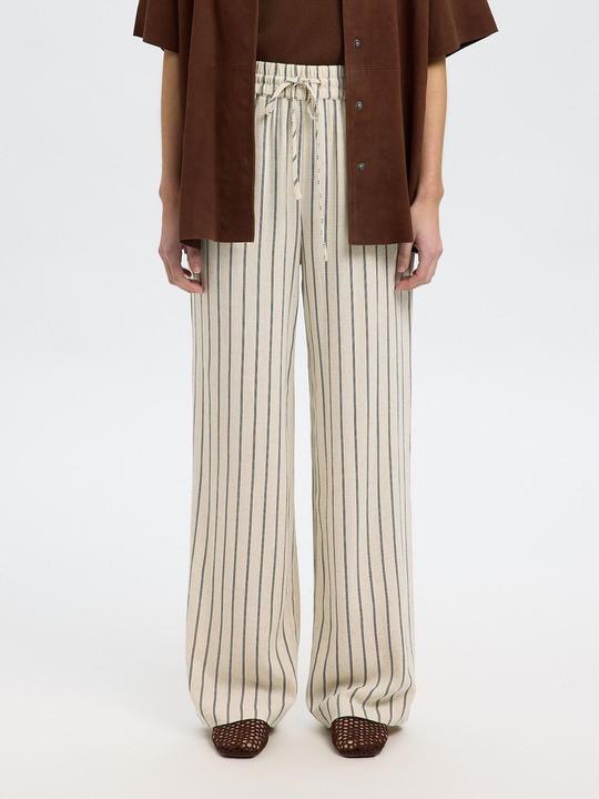 Image du produit Selected Femme Slfviva-Gulia Hw Striped Sun Pant Noos (36)