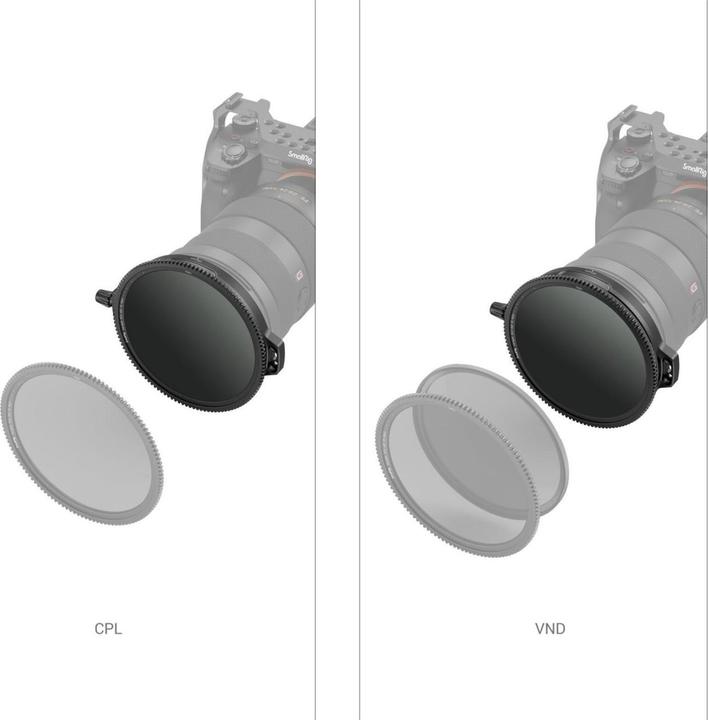 Produktbild SmallRig Objektivfilter CPL-VND Filter Kit mit Rod Clamp – 95 mm (95 mm, ND- / Graufilter, Polarisationsfilter)