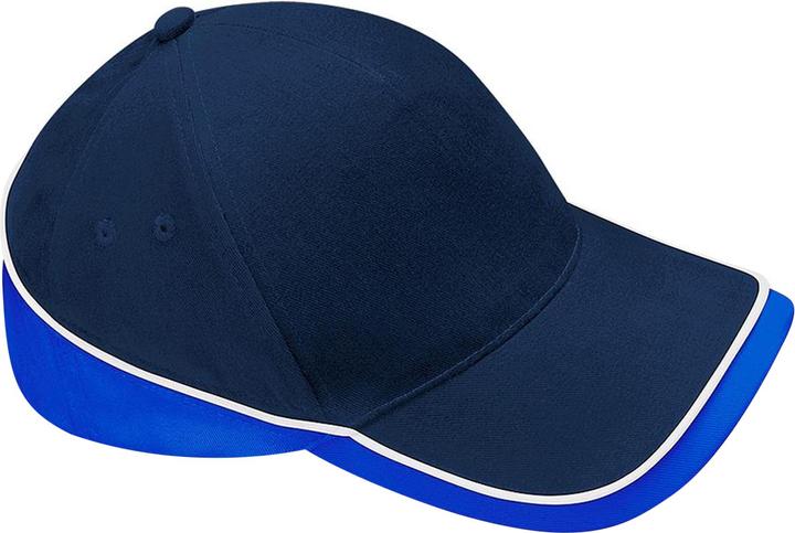 Kräftiges Königsblau, Dunkelblau, Weiss