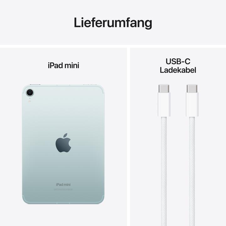 Produktbild Apple iPad mini (2024) (nur WLAN, 8.30", 512 GB, Blue)