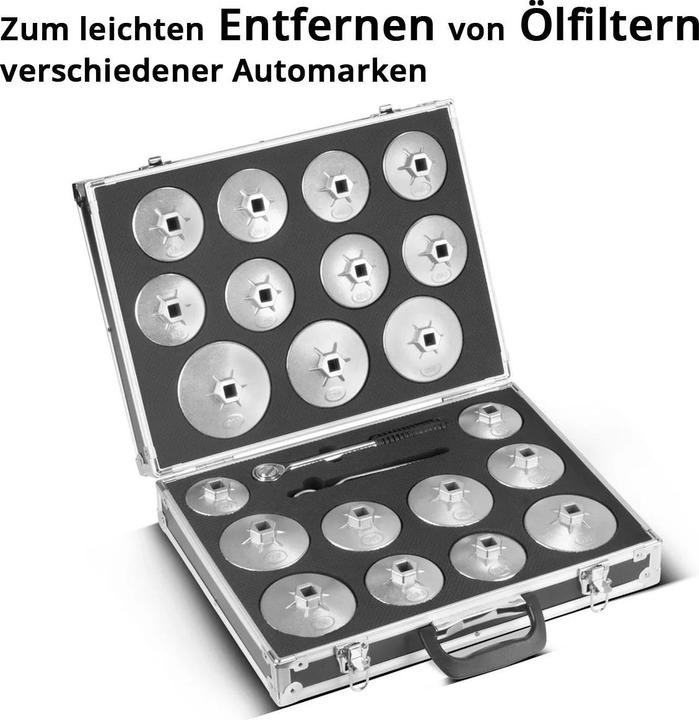 Produktbild Stahlwerk Ölfilterschlüssel Set 23-teilig Ölwechselwerkzeug-Satz