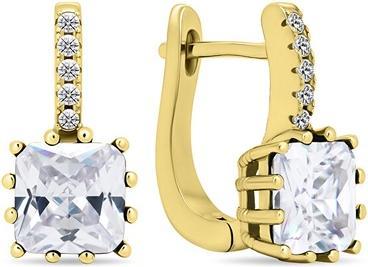 Produktbild Brilio Silver - Original gold-plated earrings with zircons EA670Y