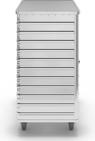 Immagine prodotto Gmöhling Carrello a cassetta in alluminio, pannello laterale ribaltabile (300 kg)