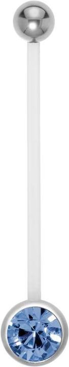 Actual product image Bijouteria Pregnancy-piercing (Stainless steel, Bioplastic, Crystal)