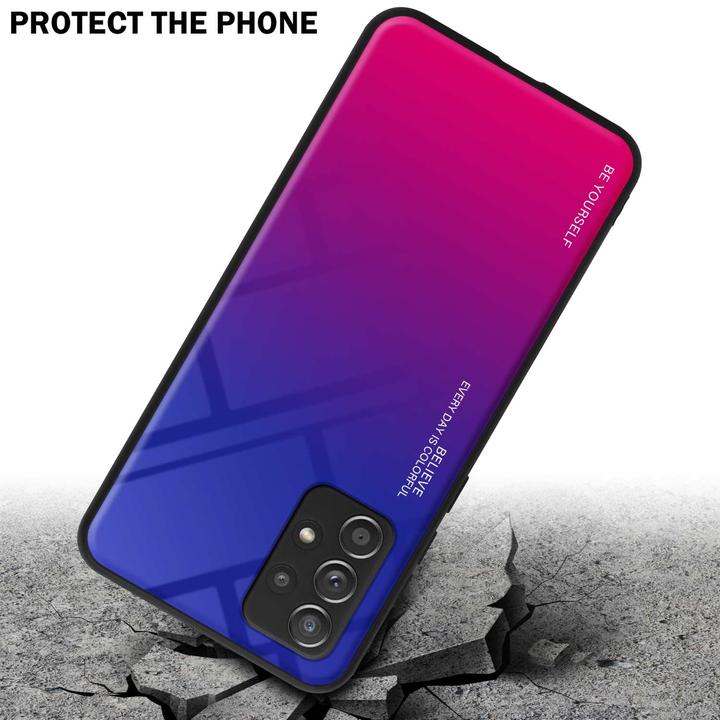 Produktbild Cadorabo TPU 2 Farben Glas Hülle (Samsung Galaxy A52, Samsung Galaxy A52 5G, Samsung Galaxy A52s 5G)