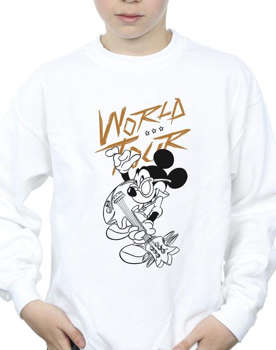 Actual product image Disney Boys Mickey Mouse World Tour Line Sweatshirt (128)