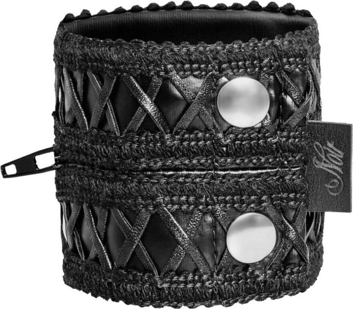 Actual product image Noir Handmade Bracelet in black (25 cm, 76% polyester / 24% elastane with polymer coating)