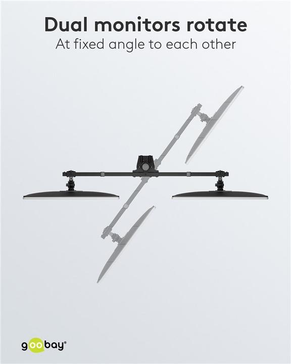 Actual product image Goobay Doppel-Monitorhalterung (Table, 32")