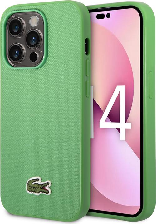 Image du produit Lacoste LCHMP14LPVCN iPhone 14 Pro 6.1" zielony/green étui rigide Iconic Petit Pique MagSafe (Apple iPhone 14 Pro)