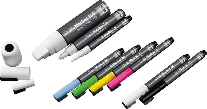 Actual product image Sigel Artverum chalk marker 20 Round (1-2 mm) (Blue, Yellow, Pink, Green, 2 mm, 4 x)