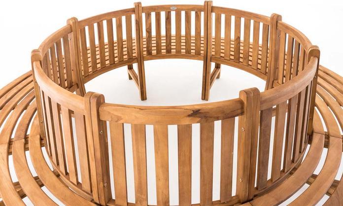 Produktbild Swisshandel24 Baumbank Novum rund 250 cm, teak