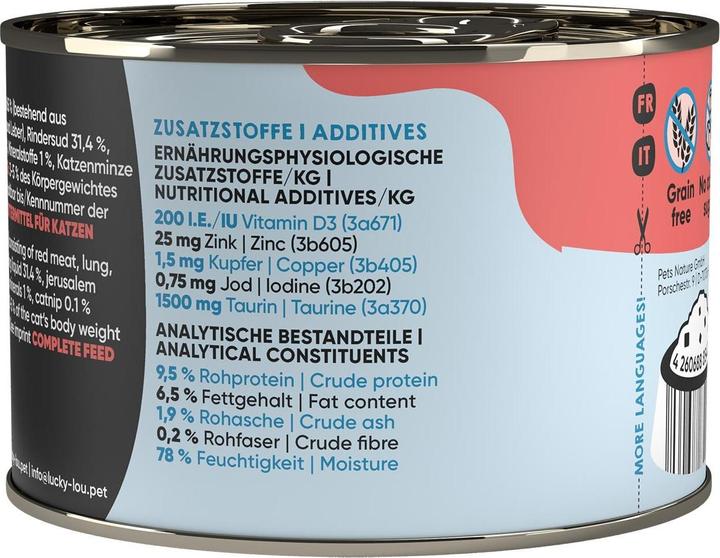 Produktbild Lucky Lou Katzen-Nassfutter (Adult, 1 Stk., 252 g)