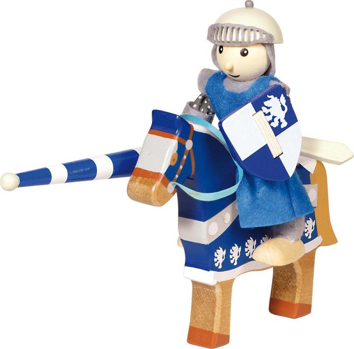 Actual product image Goki Wooden knight with horse